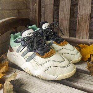 Authentic 'Adidas x Alexander Wang' running shoes aqua colourway men's USA 10.5